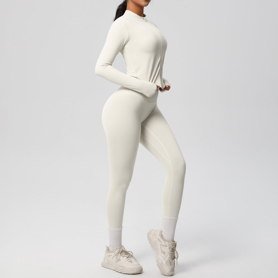 SEEK Elegant White Grace Long Vest Co-ord Set