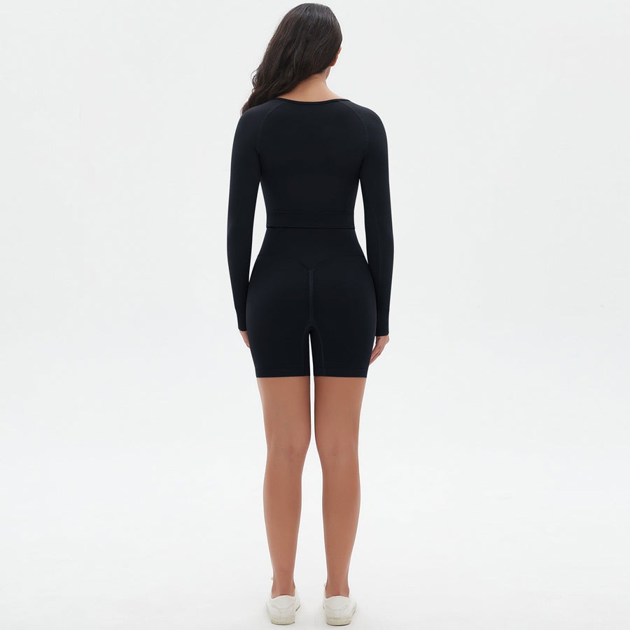 SEEK Premium Black Verse Short Co-ord Set