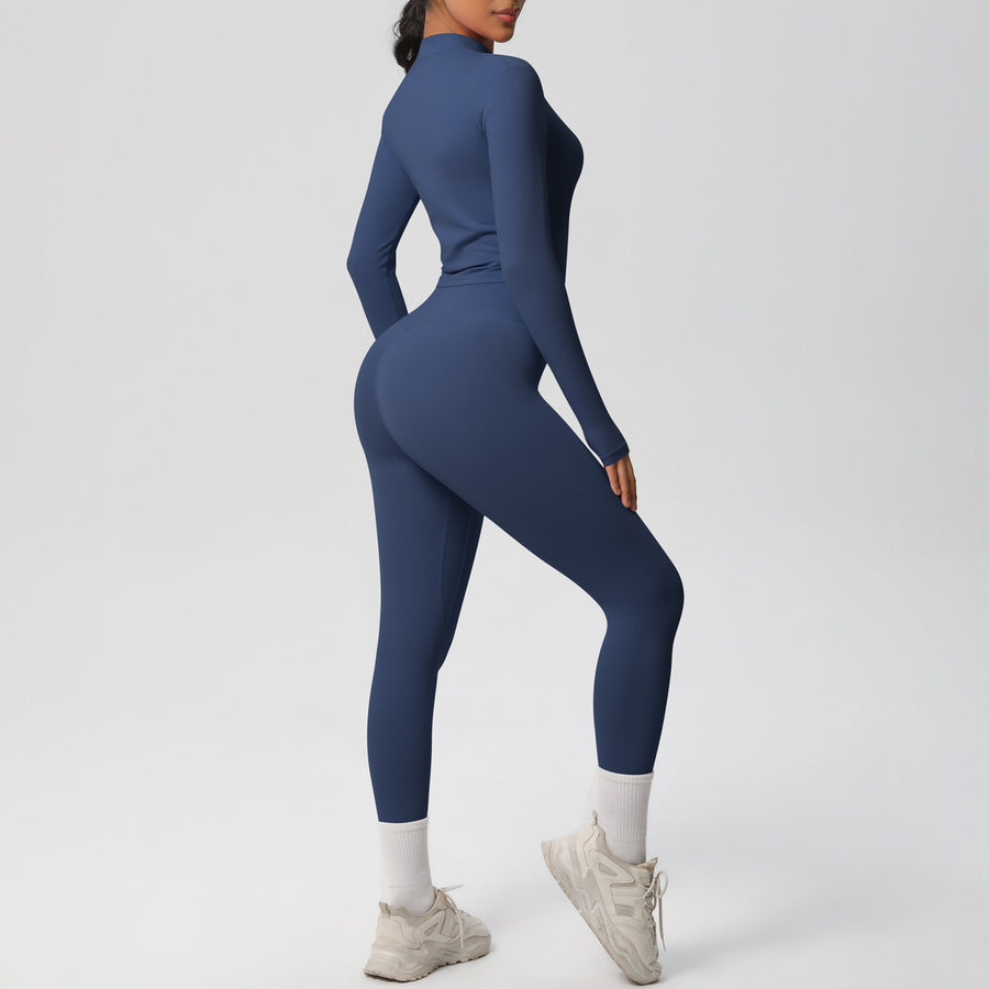 SEEK Elegant Blue Depths Long Vest Co-ord Set
