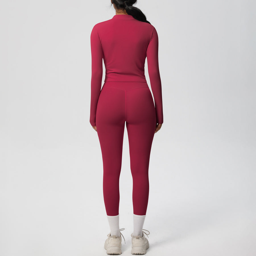 SEEK Elegant Red Cupid Long Vest Co-ord Set