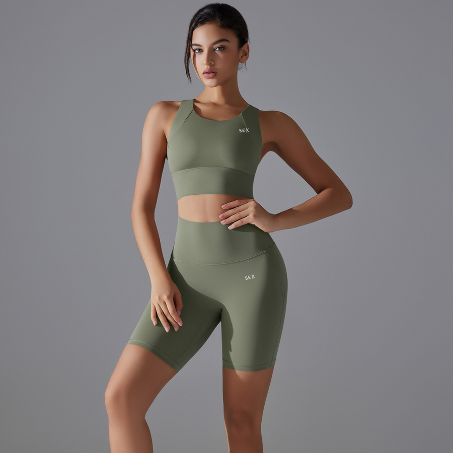 SEEK Green Forest Short Co-ord Set