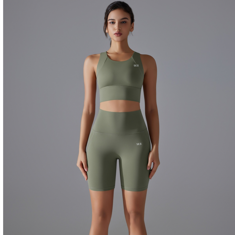 SEEK Green Forest Short Co-ord Set