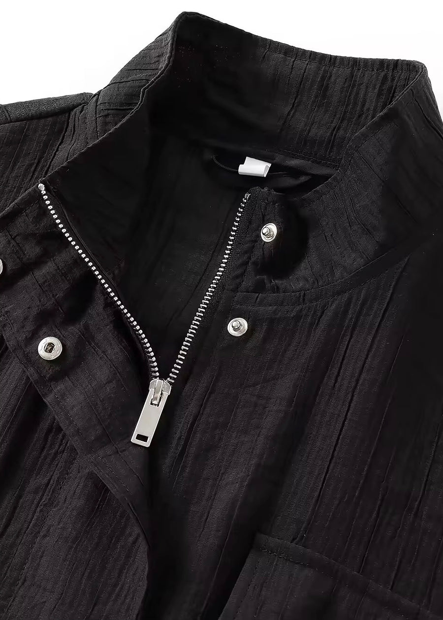 SEEK Black ZLF Oversized Raining Jacket