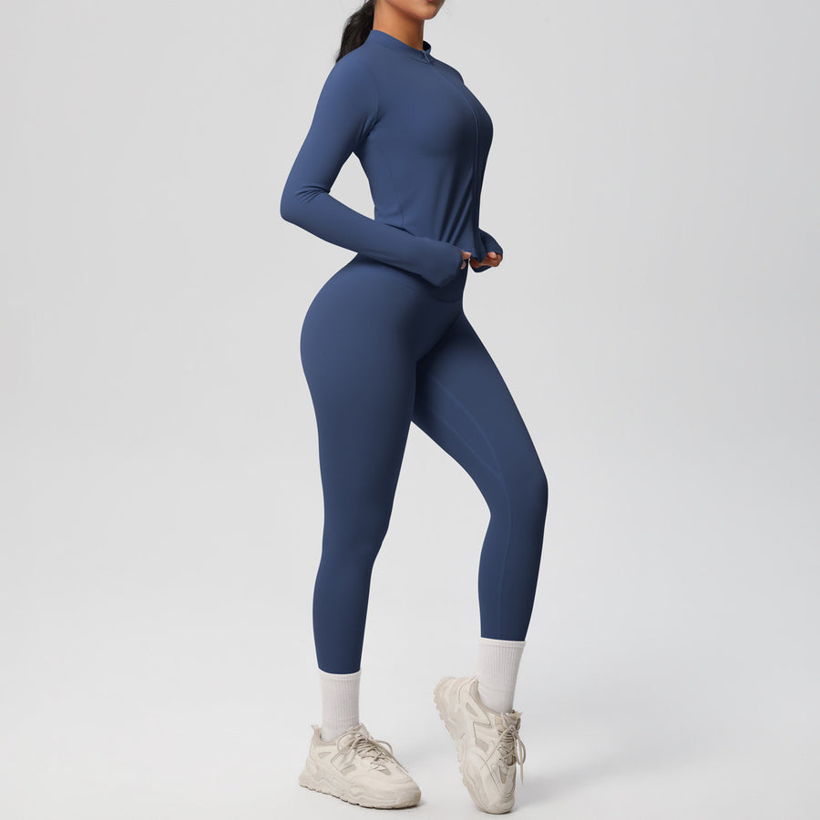 SEEK Elegant Blue Depths Long Vest Co-ord Set