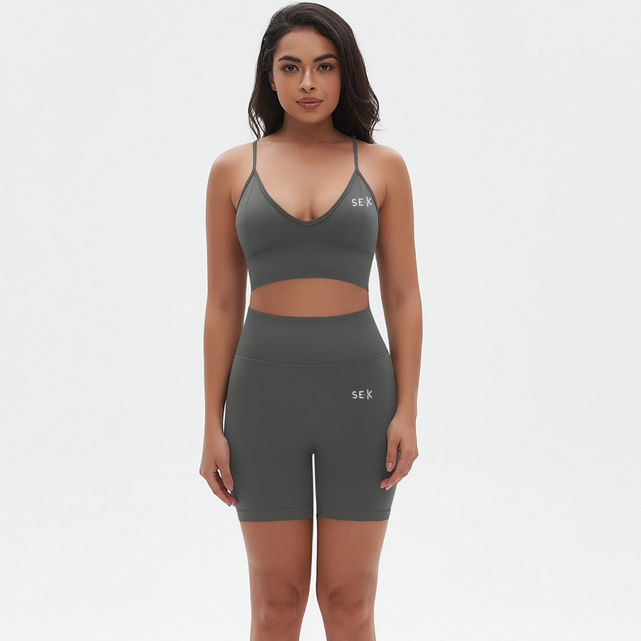 SEEK Limited Grey Line Short Co-ord Set