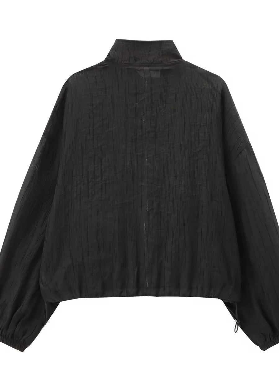 SEEK Black ZLF Oversized Raining Jacket
