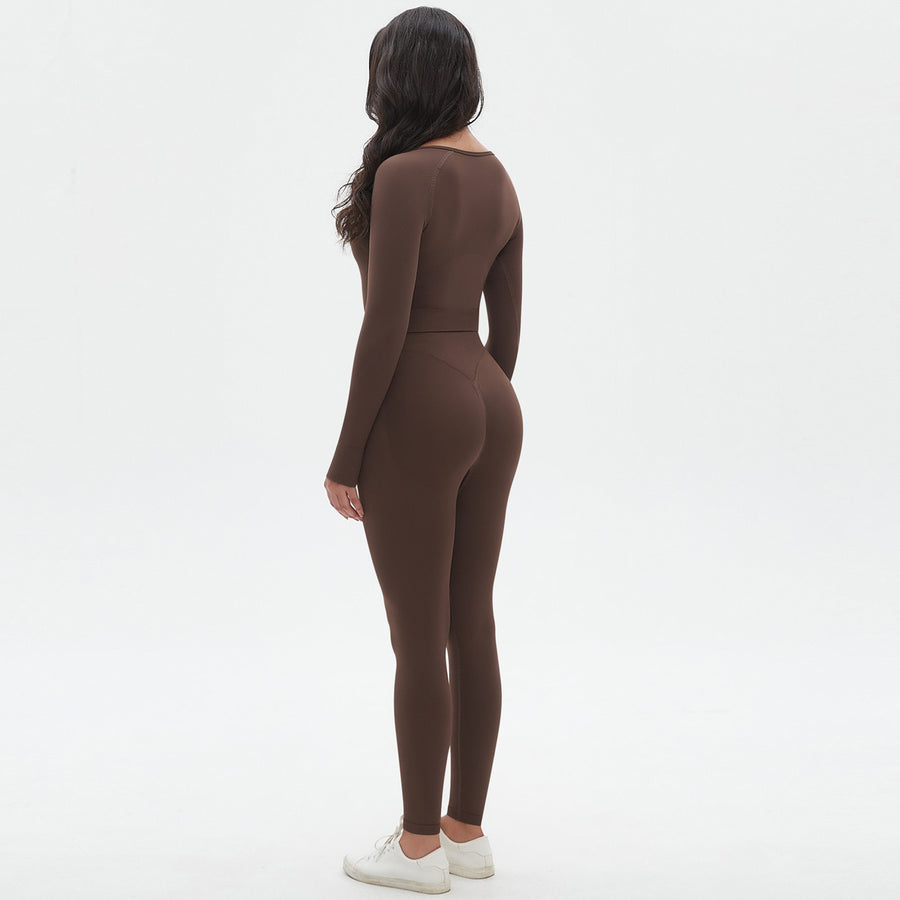SEEK Limited Brown Wood Long Co-ord Set