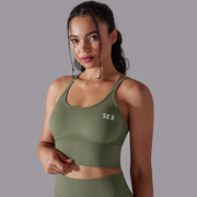 SEEK Green Safari Top