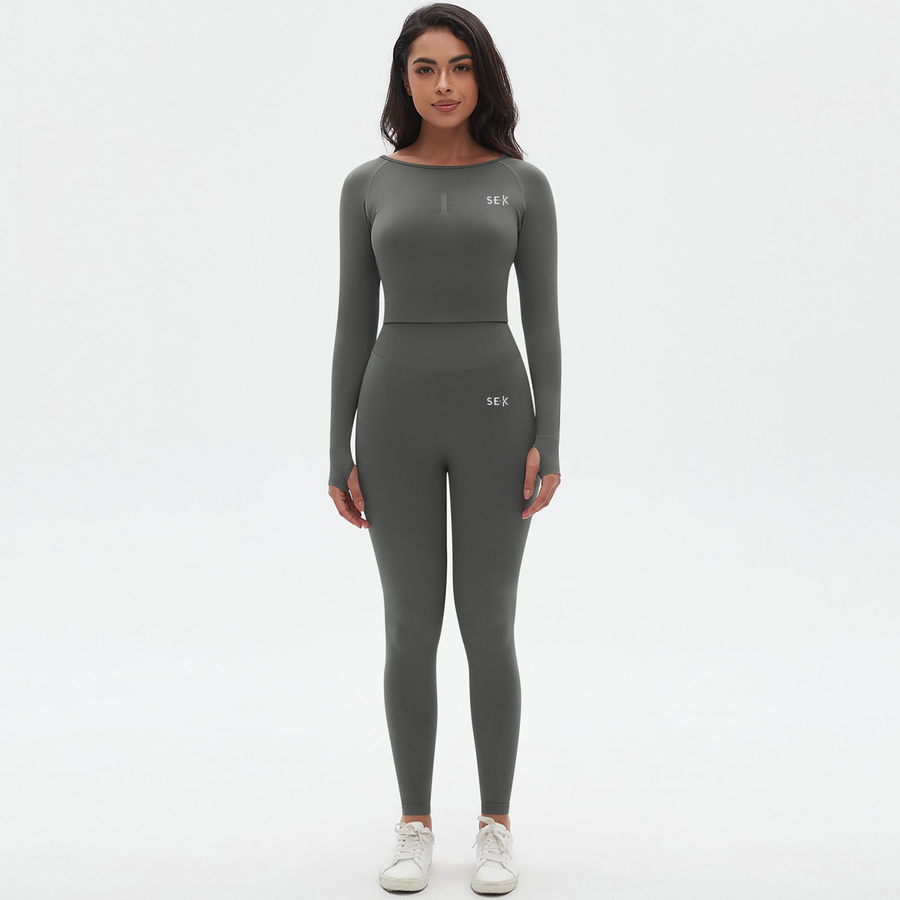 SEEK Limited Grey Line Long Co-ord Set