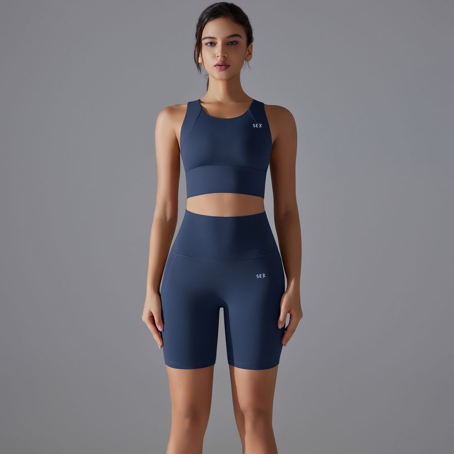 SEEK Blue Pearl Short Co-ord Set