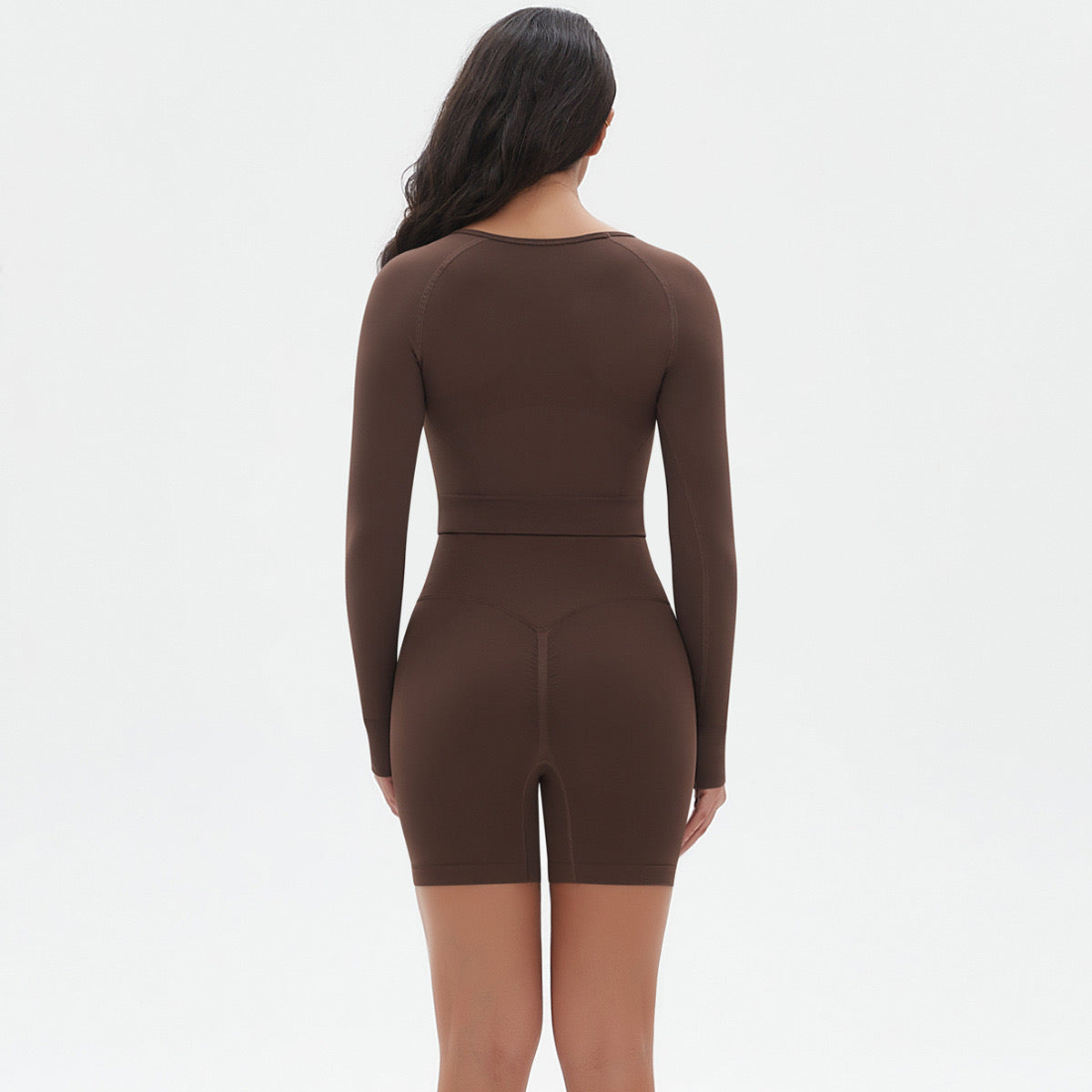 SEEK Premium Brown Wood Short Co-ord Set