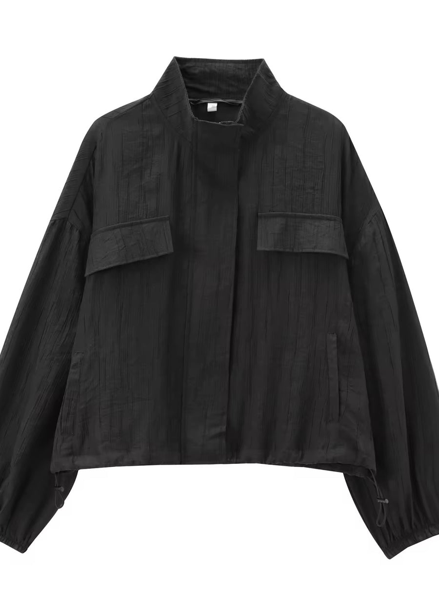 SEEK Black ZLF Oversized Raining Jacket