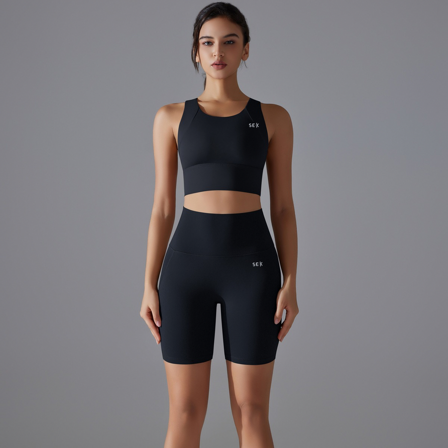 SEEK Black Stalion Short Co-ord Set