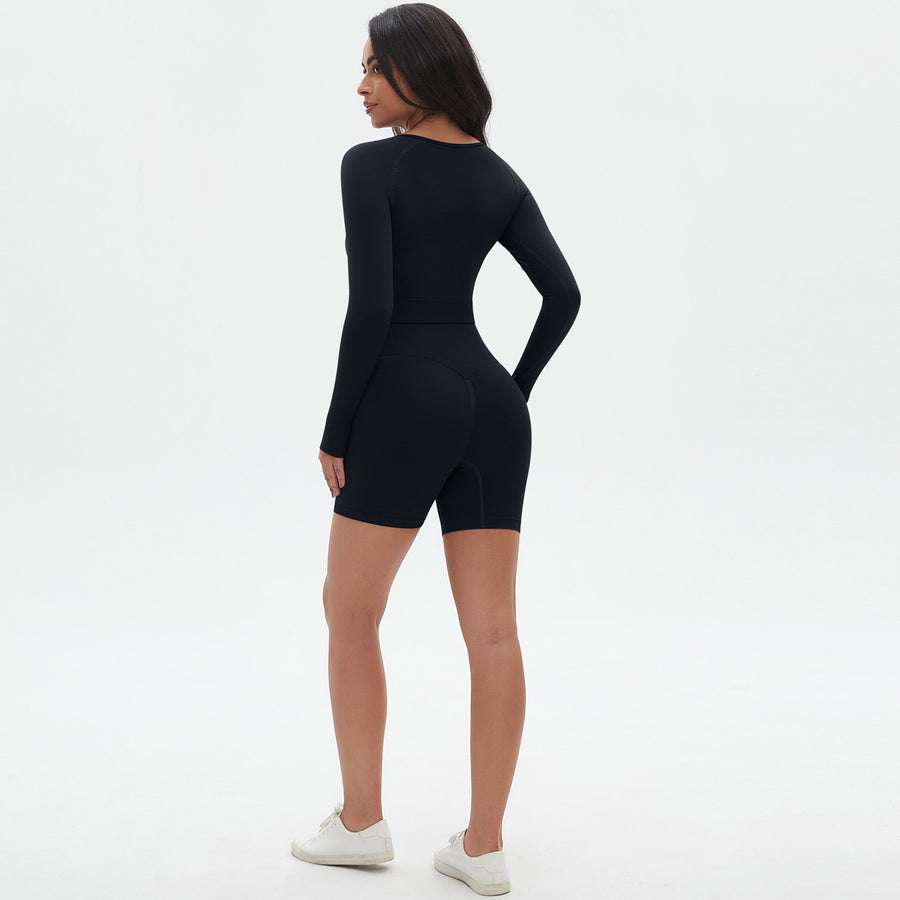 SEEK Premium Black Verse Short Co-ord Set