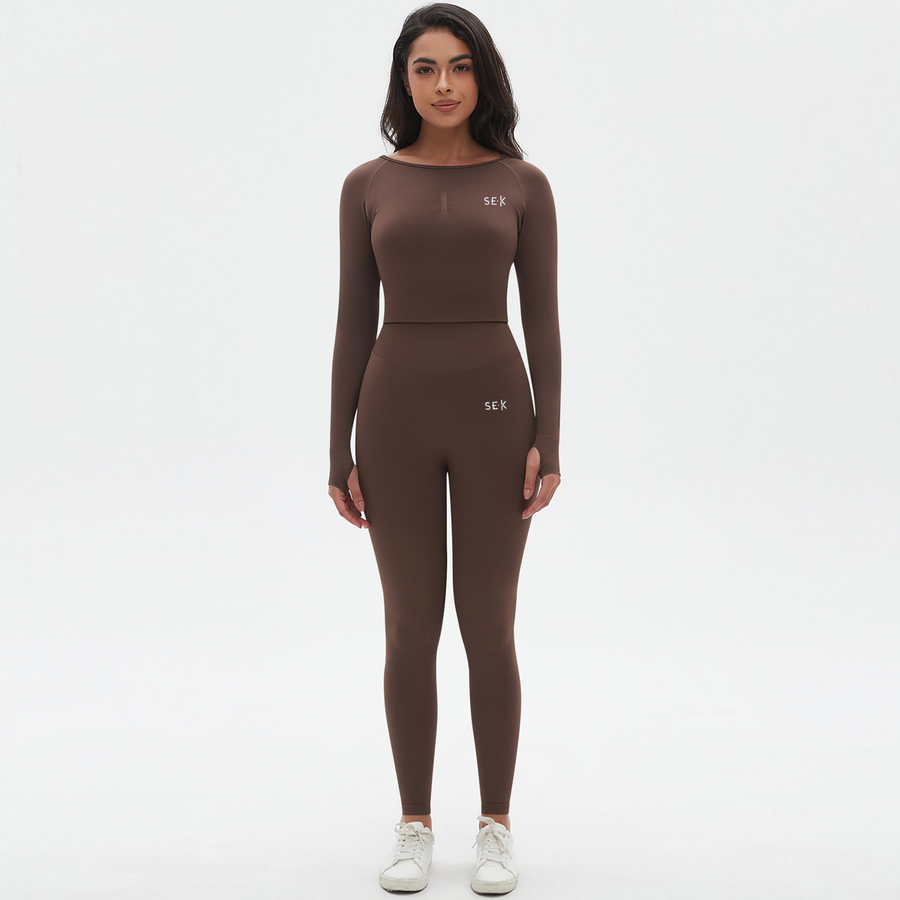 SEEK Limited Brown Wood Long Co-ord Set