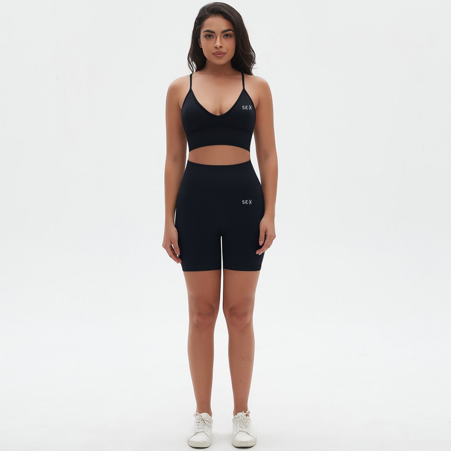 SEEK Limited Black Verse Short Co-ord Set