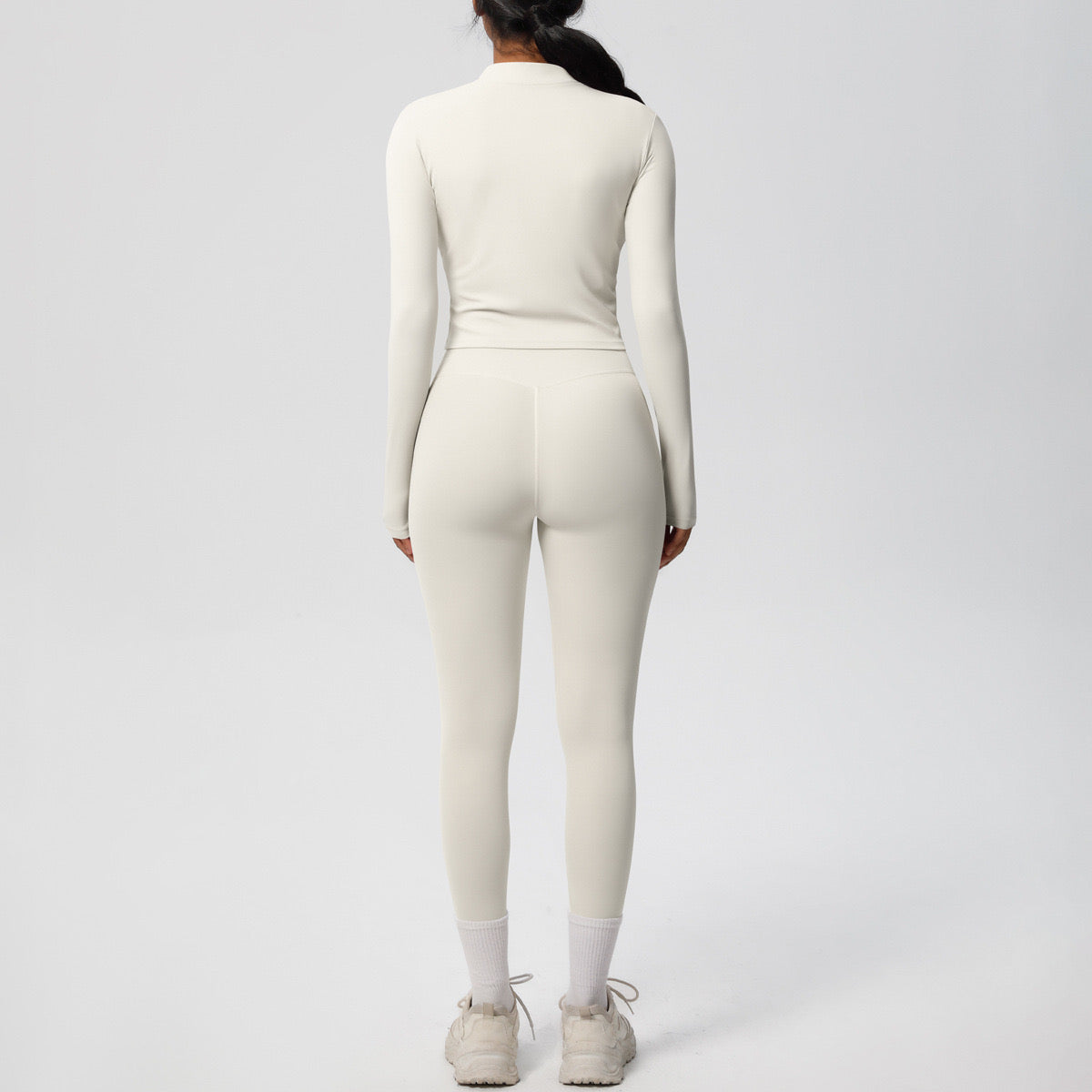 SEEK Elegant White Grace Long Vest Co-ord Set