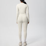 SEEK Elegant White Grace Long Vest Co-ord Set