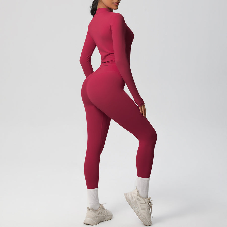 SEEK Elegant Red Cupid Long Vest Co-ord Set