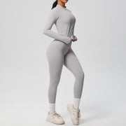 SEEK Elegant Grey Light Long Vest Co-ord Set