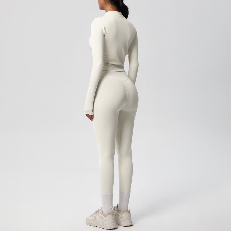 SEEK Elegant White Grace Long Vest Co-ord Set
