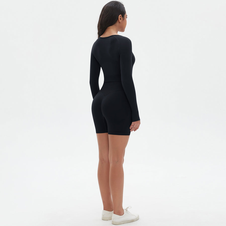 SEEK Premium Black Verse Short Co-ord Set